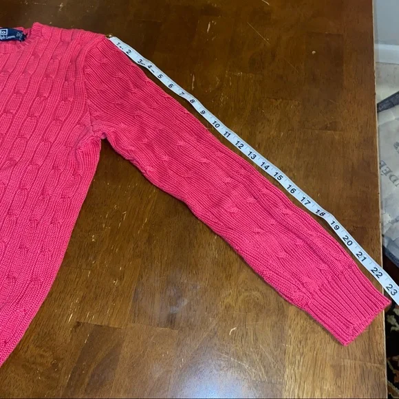 SOLD Ralph Lauren Hot Pink Sweater - Picture 4 of 11